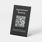 Signe De Table Code QR de réservation de rendez-vous (Recto)