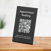 Signe De Table Code QR de réservation de rendez-vous