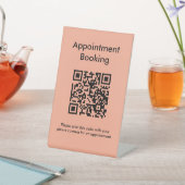 Signe De Table Code QR de réservation de rendez-vous (In SItu)
