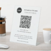 Signe De Table Code QR de réservation de rendez-vous professionne (In SItu)