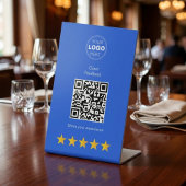 Signe De Table Code QR de retour client professionnel