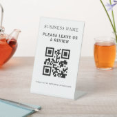 Signe De Table Code QR de révision de congé d'entreprise (In SItu)