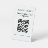 Signe De Table Code QR de révision de congé d'entreprise (Recto)