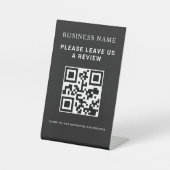 Signe De Table Code QR de révision de l'entreprise (Recto)
