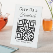 Signe De Table Code QR de révision enseigne de piédestal pour ent (In SItu)