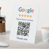 Signe De Table Code QR de révision Google pour entreprise profess (In SItu)
