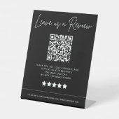 Signe De Table Code QR de révision pour entreprise (Recto)