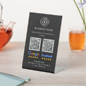 Signe De Table Code QR de révision simple pour Google et Facebook (In SItu)