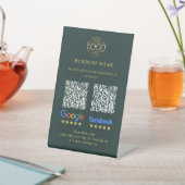 Signe De Table Code QR de révision simple pour Google et Facebook (In SItu)