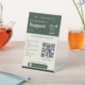 Signe De Table Code QR de soutien esthétique pour nous | Conseils (In SItu)