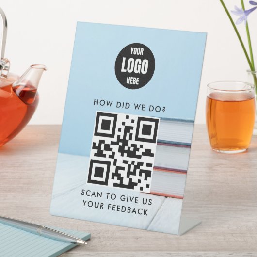 Signe De Table Code QR de tuteur minimal | Fraîchement fait pour (In SItu)