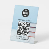 Signe De Table Code QR de tuteur minimal | Fraîchement fait pour (Recto)