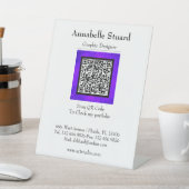Signe De Table Code QR d'Halloween Business (In SItu)