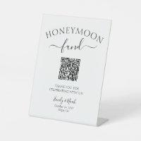 Code QR du Fonds de Lune de Miel Décor de Mariage