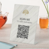 Signe De Table Code QR du menu Analyse Spa naturel (In SItu)