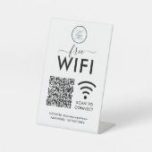Signe De Table Code QR du mot de passe réseau WIFI (Recto)