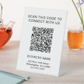 Signe De Table Code QR Entreprise Moderne (In SItu)