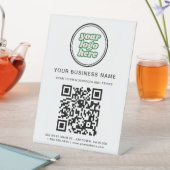 Signe De Table Code QR et logo d'entreprise (In SItu)