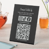 Signe De Table Code QR holographique tendance | Connectez-vous av (In SItu)