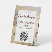 Signe De Table Code QR location vacances (Recto)