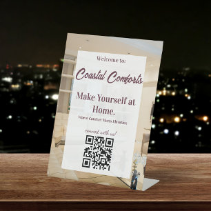Signe De Table Code QR location vacances