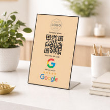 Code QR Logo de révision d'entreprise personnalisé