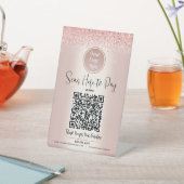 Signe De Table Code QR Logo personnalisé Payez ici Parties scinti (In SItu)