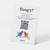 Signe De Table 🌈 code QR Menu Rainbow Lovebirds Collection (Recto)