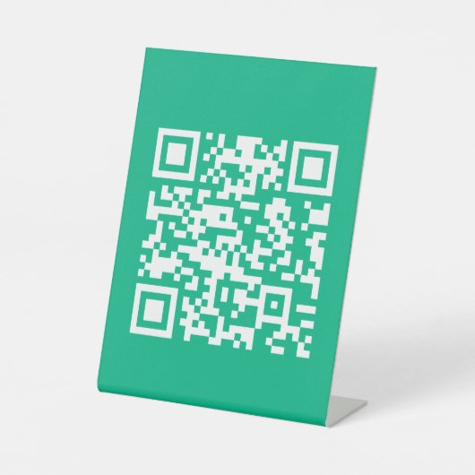 Signe De Table Code QR modifiable Générer votre propre code | Ver (Recto)