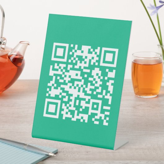 Signe De Table Code QR modifiable Générez le vôtre |  Vert sarcel (In SItu)