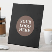 Signe De Table Code QR noir élégant et élégant (In SItu)