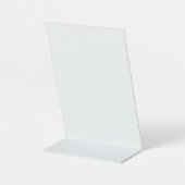 Signe De Table Code QR Payez ici Rose Parties scintillant or Logo (Verso)