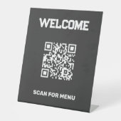 Signe De Table Code QR personnalisé (Recto)