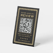 Signe De Table Code QR personnalisé Laisser un commentaire Classi (Recto)