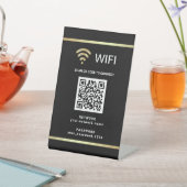 Signe De Table Code QR personnalisé moderne pour mot de passe de (In SItu)