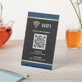 Signe De Table Code QR personnalisé moderne pour mot de passe de  (In SItu)