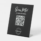Signe De Table Code QR personnalisé pour le menu du restaurant, l (Recto)