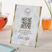 Signe De Table Code QR personnalisé pour les avis Google sur l'en (In SItu)