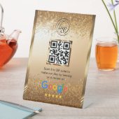 Signe De Table Code QR personnalisé pour les avis Google sur l'en (In SItu)