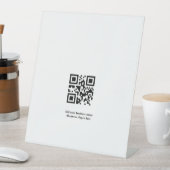 Signe De Table Code QR personnalisé simple ajouter votre nom logo (In SItu)