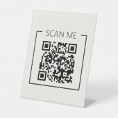 Signe De Table Code QR pour petites entreprises Scannez-moi Ensei (Recto)