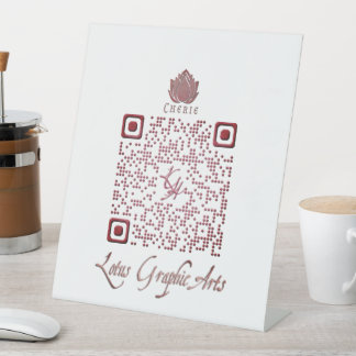Signe De Table Code QR pour une utilisation polyvalente