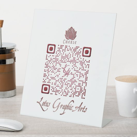 Signe De Table Code QR pour une utilisation polyvalente (In SItu)