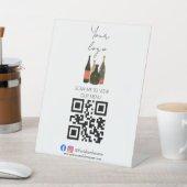 Signe De Table Code QR professionnel sans contact menu barre (In SItu)