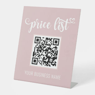Signe De Table Code QR - Se lever Me numériser Inscrivez-vous à l