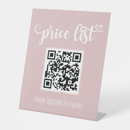 Signe De Table Code QR - Se lever Me numériser Inscrivez-vous à l (Recto)