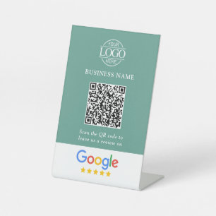 Signe De Table Code QR simple personnalisé pour les avis Google a