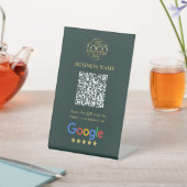 Signe De Table Code QR simple personnalisé pour les avis Google a (In SItu)