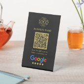 Signe De Table Code QR simple personnalisé pour les avis Google a (In SItu)