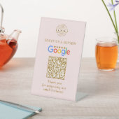 Signe De Table Code QR simple personnalisé pour les avis Google a (In SItu)